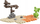 Set ndërtimi Marioinex Mini Waffle Diplodocus Dragon And Desert, 25 copë, për fëmijë 3+