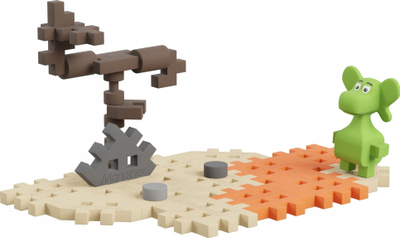 Set ndërtimi Marioinex Mini Waffle Diplodocus Dragon And Desert, 25 copë, për fëmijë 3+