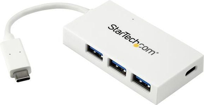 Hub USB C StarTech HB30C3A1CFBW, 4 porta, 5Gbps, i bardhë