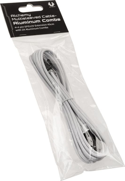Kabllo zgjatuese BitFenix Alchemy 4+4-pin EPS12V, 45cm, e bardhë