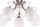 Llambadar tavani Candellux Amba, 56 x 28 cm, 5 x E27 40W, krom i bardhë