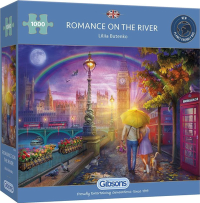 Puzzle Gibsons Romance on the River, 1000 copa, shumëngjyrësh