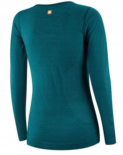 Bluzë me mëngë të gjata Brubeck Outdoor Wool Pro, për femra, merino, XL, e gjelbër