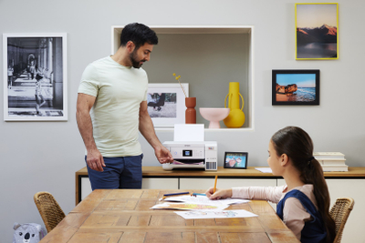 Printer multifunksional Epson EcoTank ET-2856, Inkjet A4, Wi-Fi, i bardhë