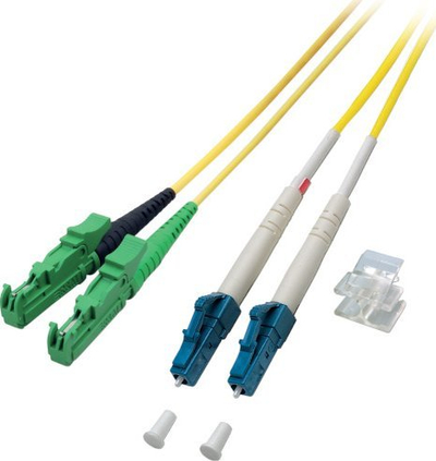Kabllo fibër optike EFB Elektronik O0937.2, 2m, OS2, E2000 LSH në LC, e verdhë