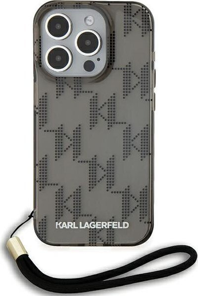 Mbrojtëse telefoni Karl Lagerfeld KLHCP15LHKDPNSK për iPhone 15 Pro 6.1\", hardcase, e zezë