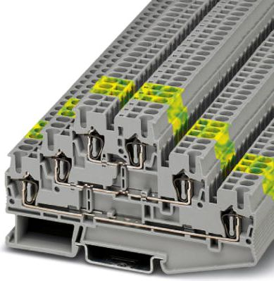 Bllok terminali Phoenix Contact ST 2,5-3L, 3 nivele, 0.08-4mm², gri