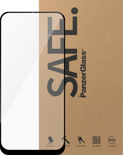 Xham mbrojtës ekrani PanzerGlass SAFE.by Samsung A30 A50 M31, xham i temperuar, Ultra-Wide Fit, transparent