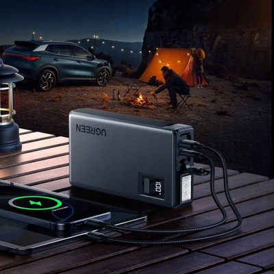 Starter makine Ugreen Jump Starter, 12000mAh, 1000A 12V, i zi