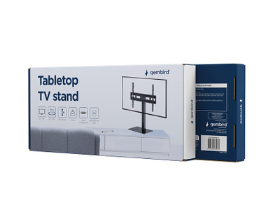 Mbajtëse tavoline për TV Gembird TV STAND 37-75, 37-75", 40 kg, e zezë