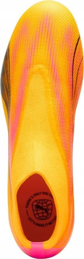 Këpucë futbolli Puma Ultra Match+ LL FG AG 107759-03, për fushë natyrale edhe sintetike, të verdha