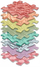 Tapet senzorial për fëmijë Askato Muffik Rainbow Pastel, set 8 copë, 12m+, ngjyra pastel