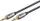Kabllo audio goobay Plus AUX, 3.5mm stereo, tekstil, gri