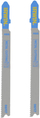 Tehe sharre orbitale IRWIN HSS Type T, për metal 1–3 mm, set me 2 copë, gri