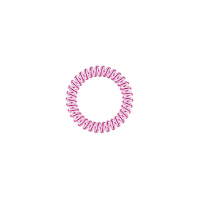 Shirit i hollë spiral i flokëve Invisibobble Slim Time to Shine La Vie en Rose, 3 copë