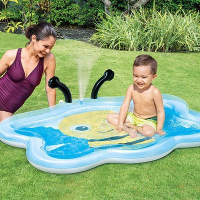 Pishinë fryrëse për fëmijë Intex Spray Pool Bumble Bee, 102 x 127 x 28 cm, shumëngjyrëshe