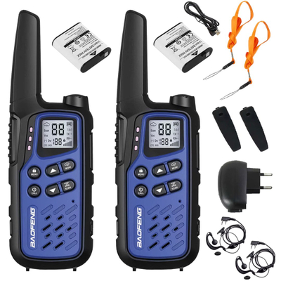Radio Baofeng BF-T25E PMR, set 2 copë, dark blue