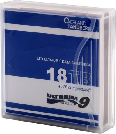 Kasetë të dhënash Overland Tandberg LTO Ultrium 9, 18TB, 45TB e kompresuar, blu