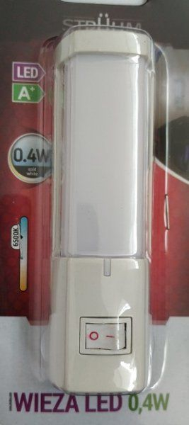 Llambë nate LED Strühm HL990L, 0.4W, 6500K, e bardhë