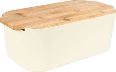 Kuti buke Vilde Kinghoff 259303, bambu dhe plastikë, 33x18.5x12 cm, krem