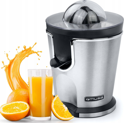 Shtrydhëse agrumesh Muse MS10CP, 160W, inox, ngjyrë argjend