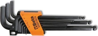 Set çelësa imbus Beta Tools 96BP/SC9, 1.5-10mm, 9 copë, portokalli