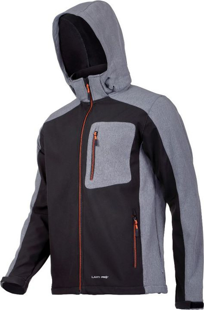 Xhaketë burrash Lahti Pro Softshell (L4091601), S, e zezë / e hirtë