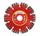 Disk prerës diamanti Wurth 5527160125, 125mm, me segmente, i kuq