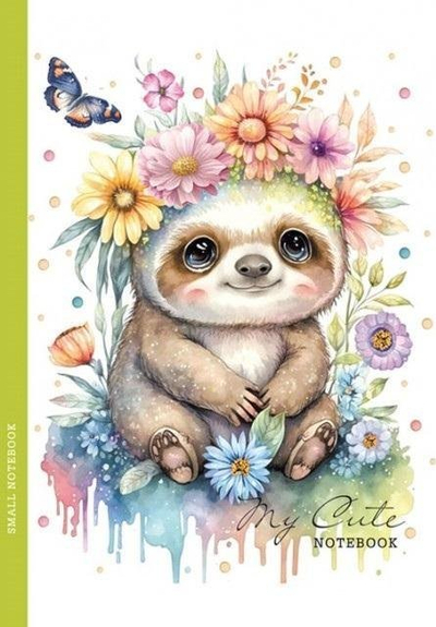 Fletore Notebook Sloth FRESH, 128x165mm, 48 fletë, me katrorë