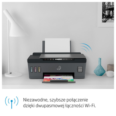 Printer multifunksional HP Smart Tank 515, Inkjet termal, i zi