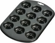 Tepsi muffin Kaiser Inspiration Mini-Gugelhu, 12 forma, metal, e zezë