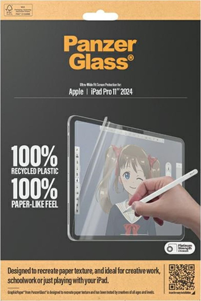 Mbrojtëse ekrani PanzerGlass GraphicPaper për iPad Pro 11", film plastik, paper like, transparente