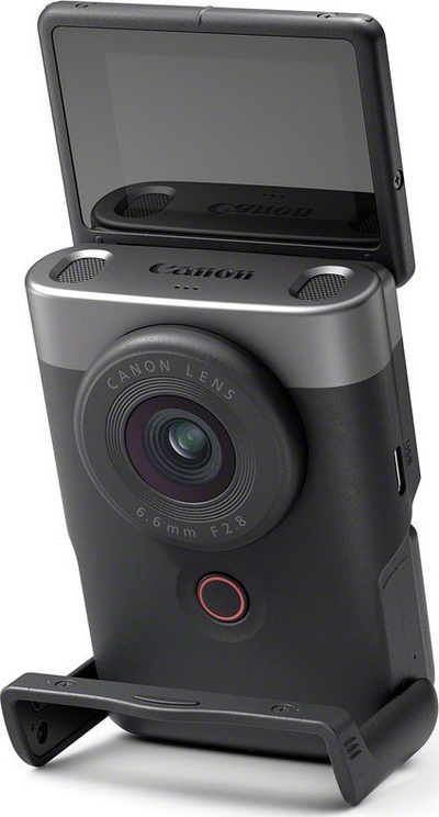Камера за влог Canon PowerShot V10 Vlogging Kit, 4K, леќа 19mm, сребрена