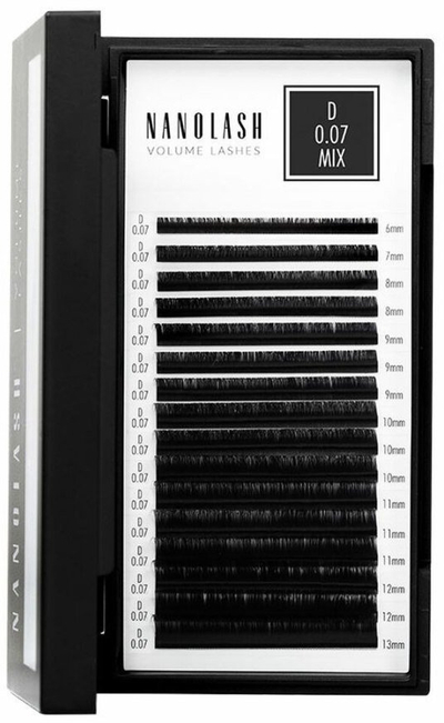 Qerpikë fallco Nanolash Volume Lashes 007 D, 6–13 mm, 1 copë