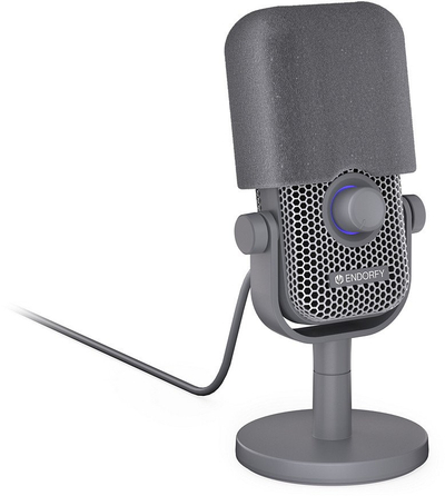 Mikrofon studio Endorfy Solum Voice S, USB, kardioid, i bardhë Onyx