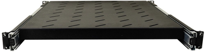 Raft rrëshqitës për kabinet RACK RAPW800, 1U 19", 420x550mm, ngjyrë e zezë