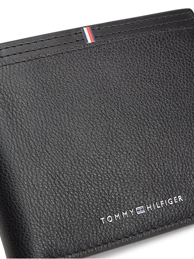 Kuletë lëkure për meshkuj Tommy Hilfiger, e zezë