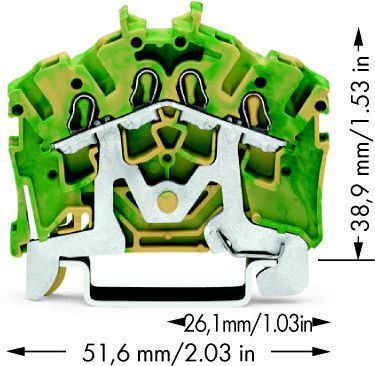 Bllok terminal Wago, 2.5 mm2