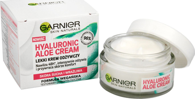 Krem ushqyes fytyre Garnier Skin Naturals me aloe hialuronik, 50ml
