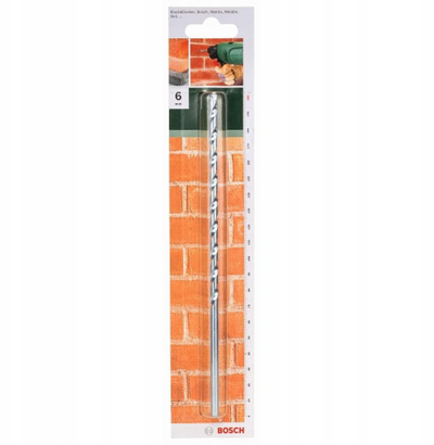 Spiral murature Bosch Accessories 2609255427, 6mm, gjatësi 200mm, gri