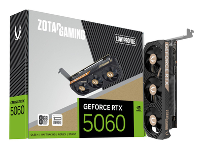 Kartë grafike Zotac GeForce RTX 5060 Low Profile, 8GB GDDR7, PCI Express