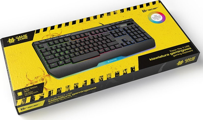Tastierë gaming Gamezone Ray X, USB, ndriçim RGB rainbow, e zezë