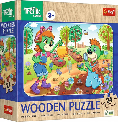 Puzzle druri Trefl Treflings Meet The Treflik Family, 24 pjesë, shumëngjyrësh