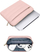 Çantë laptopi Tech-Protect Puffy 13-14", me jastëk mbrojtës, dusty rose