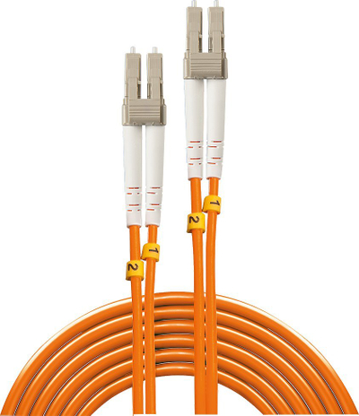 Kabllo optike Lindy LWL Duplex, LC LC, 1m, multimode OM2