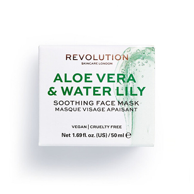 Maskë për fytyrë Revolution Aloe Vera & Water Lily, 50 ml
