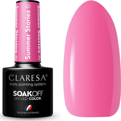 Manikyr xhel Claresa SoakOff Summer Stories, UV LED, ngjyrë vere