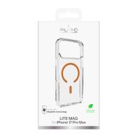 Mbrojtëse e pasme Puro LITE MAG, për iPhone 17 Pro Max, Magsafe, transparent