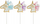Dekor torte Unicorn Head Picks With Mane, 18cm, set 5 copë, shumëngjyrësh