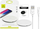 Karikues wireless Usams US-CD24, 10W, me LED, i bardhë